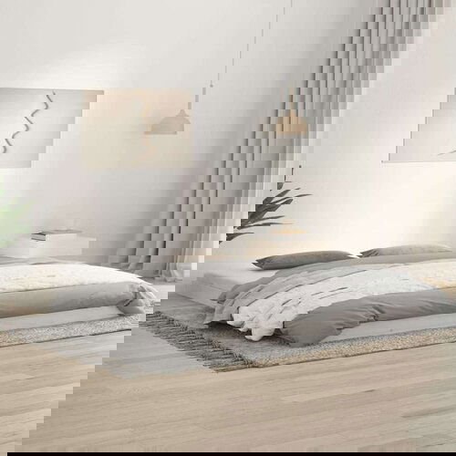  Posteljni okvir bel 180x200 cm trdna borovina, (20794771) Cene