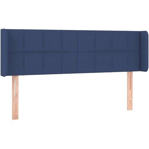  Uzglavlje s u&amp;scaron;ima plavi 147x16x78/88 cm od tkanine Slike