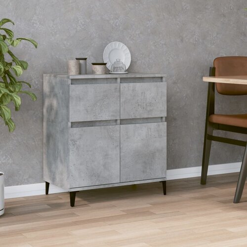 Komoda siva boja betona 60x35x70 cm od konstruiranog drva Slike