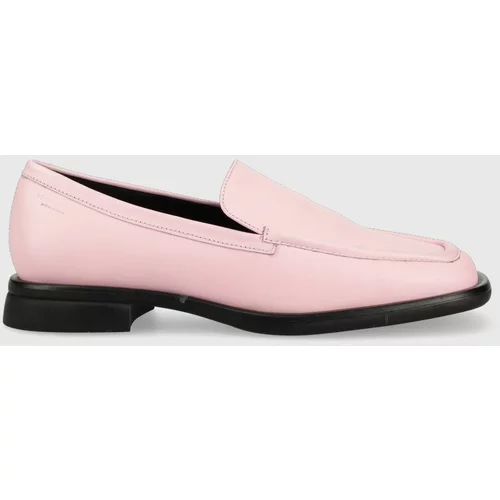 Vagabond Shoemakers Usnjeni mokasini BRITTIE ženski, roza barva, 5451.001.45