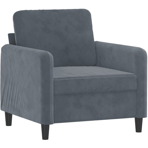 vidaXL Fotelj temno siv 60 cm žamet, (20909940) Cene