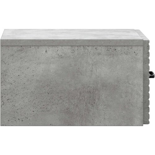  Noćni ormarić za montažu na zid Betonska siva 34,5 x 33 x 20 cm Slike