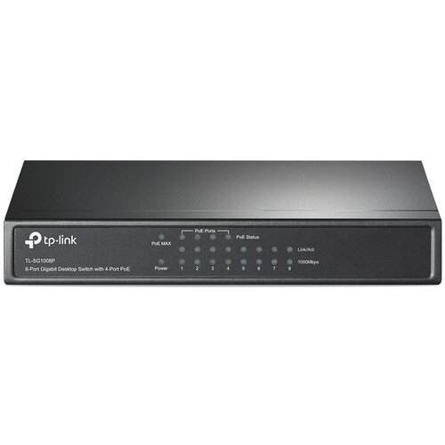 Switch TP-LINK TL-SG1008P Gigabit/8x RJ45/10/100/1000Mbps/4x PoE/Desktop metalno kuciste Cene
