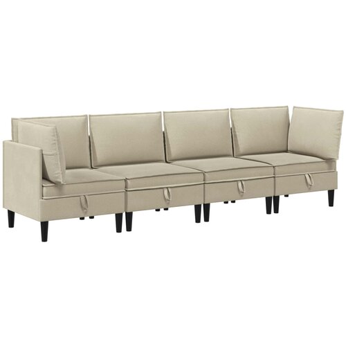  Set namje&amp;scaron;taja za dnevni boravak 4 pcs Pijesak Tkanina Slike