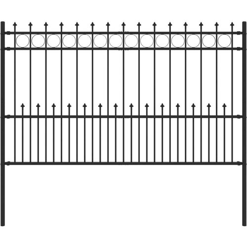  Ogradni ring s bodljama Crna 200 x 130 cm Slike