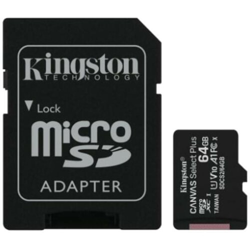 Kingston Canvas Select Plus (sdcs2/64gb) micro SDXC 64GB class 10+adapter memorijska kartica Cene