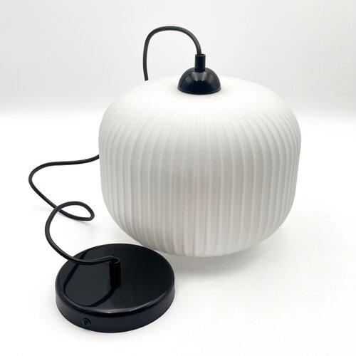  Visilica na sajli HARMA 1xE27/15W/230V &amp;Oslash; 20 cm bela/crna Slike