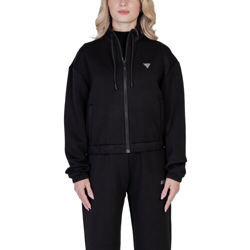 Guess Puloverji CECILIA SCUBA ZIP V4BQ14 K7UW2 Črna Cene
