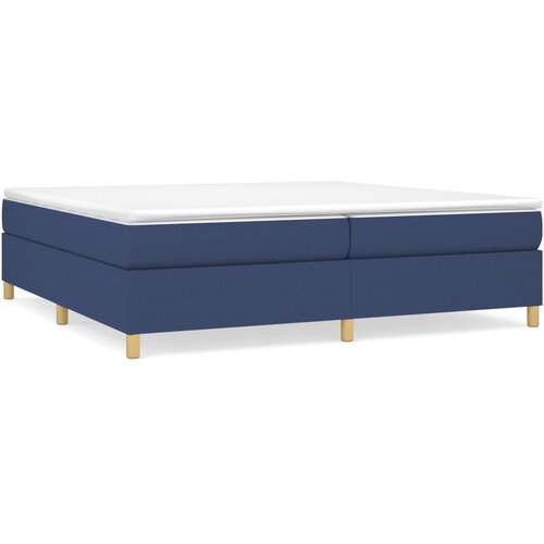 Maison Chic Box spring postelja - Vzmetna postelja z vzmetnico moder 200x200 cm blago SL12719, (21884149) Cene