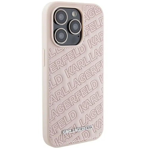  Originalna torbica KARL LAGERFELD Hardcase KLHCP15LPQKPMP za iPhone 15 Pro (pre&amp;scaron;it vzorec / roza) Slike