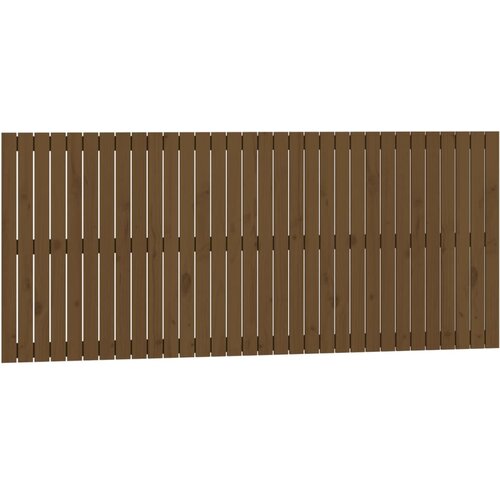 Maison Chic stensko posteljno vzglavje - vzglavna omarica - nočna omarica medeno rjavo 204x3x90 cm borovina, (21706805) Cene