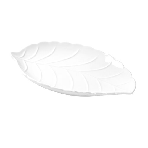 Brandani Servirni krožnik List 26x18cm / bel / porcelan, (21318255) Cene