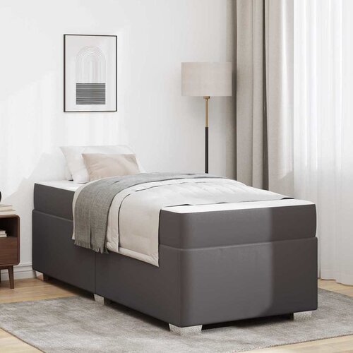 vidaXL Konstrukcija postelje Drugo Siva 90 x 190 cm Umetna koža Cene