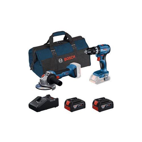Bosch Kombo set GSB 18V-45 + GWS 18V-8 + 2 x GBA 4.0Ah + GAL 18V-40) + RAF torba 0615V0001Y Cene