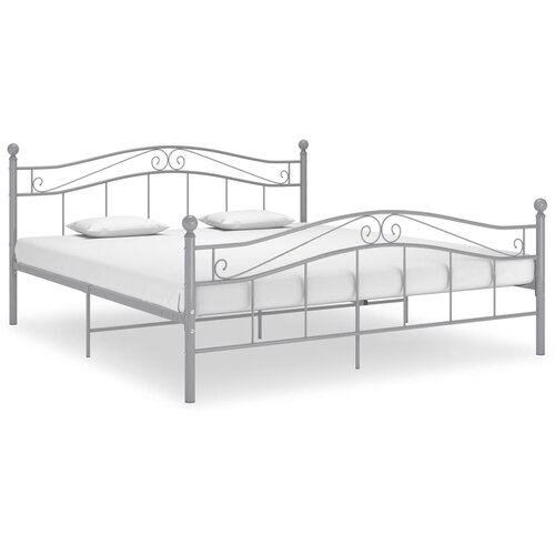 vidaXL Okvir za krevet sivi metalni 140 x 200 cm Cijene