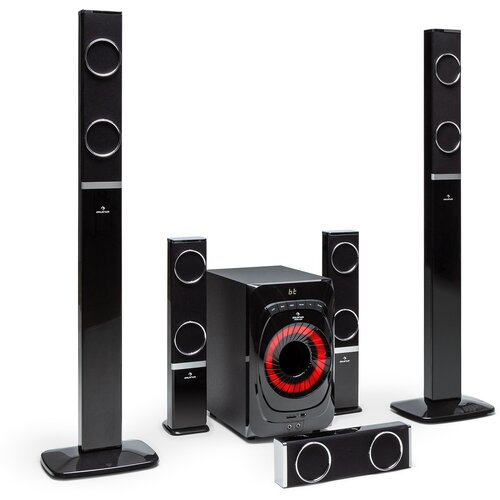 Auna Areal 825 5.1 sustav zvučnika 200 W RMS BT USB SD AUX Daljinski upravljač Cijene