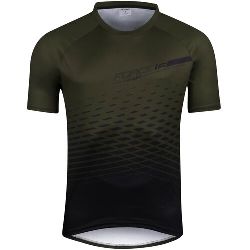 FORCE TEXTIL Dres DOWNHILL FORCE MTB ANGLE kratki rukav, army XS Cene