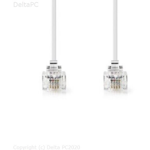Nedis Telefonski Kabel - RJ11 Muski – RJ11 Muski - 5.0 m - Bijeli Cijene