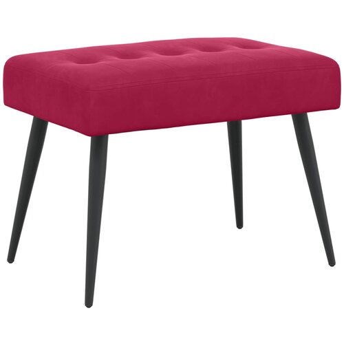  Klupa s gumbastim tkanjem Vinska crvena 60 x 40 x 45 cm Bar&amp;scaron;un Slike