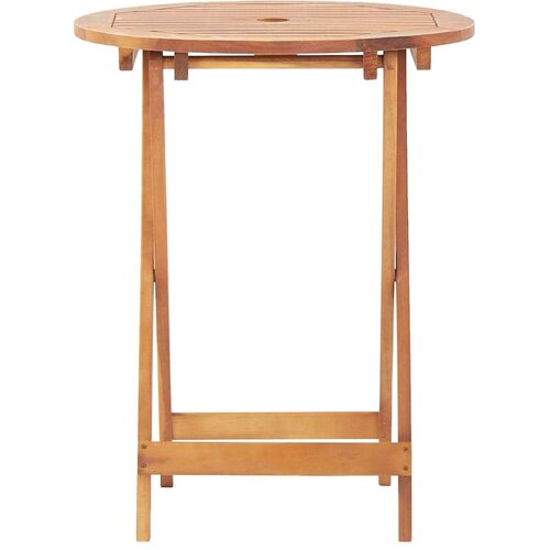 VidaXL 3-dijelni bistro set od tkanine i masivnog drva krem bež Slike
