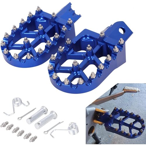 JFG RACING stopalke za motor modre aluminijaste Cene