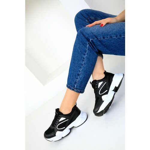 Soho Black Matte-White Women's Sneakers 17226 Cene