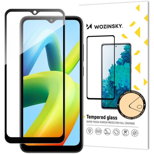 Wozinsky 9H kaljeno steklo za celoten zaslon Xiaomi Redmi A1+ s črnim okvirjem Full Glue, (21534027) Cene