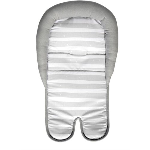 Lorelli CAR SEAT MAT Jastučić za Autosjedalicu Grey Striped (0+mj) Slike