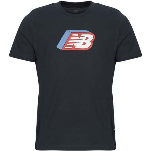 New Balance Majice s kratkimi rokavi CUBED LOGO T-SHIRT Črna Slike