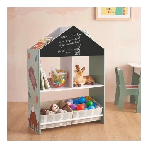 Kinder_Home ormar za igračke i knjige,crna tabla za pisanje ( TF-6806 ) Slike