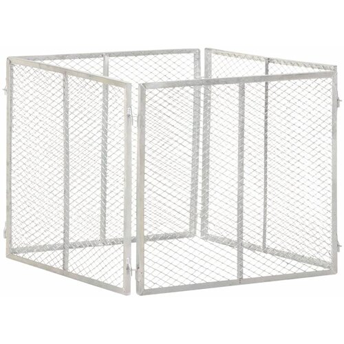 Vrtna posuda za kompost 85 x 85 x 70 cm od pocinčanog željeza Slike
