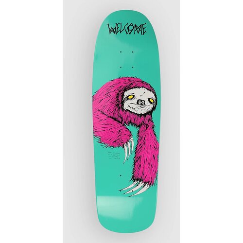Welcome Sloth 9.5" Skateboard deska teal dip Cene