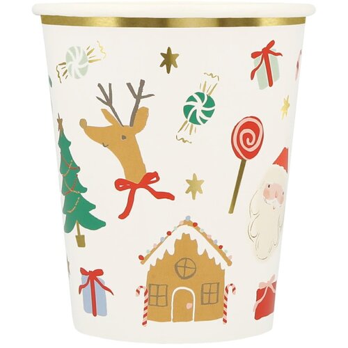 Meri Meri Papirnate jednokratne čaše u setu 8 kom Jolly Christmas – Cijene