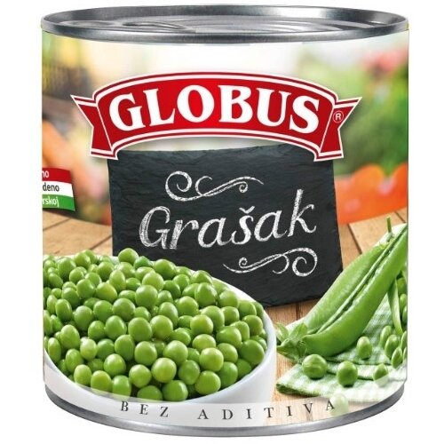 Globus grašak vakumirani 400G Cene