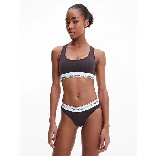 Calvin Klein Underwear Women's Dark Brown Thong - Women Cene