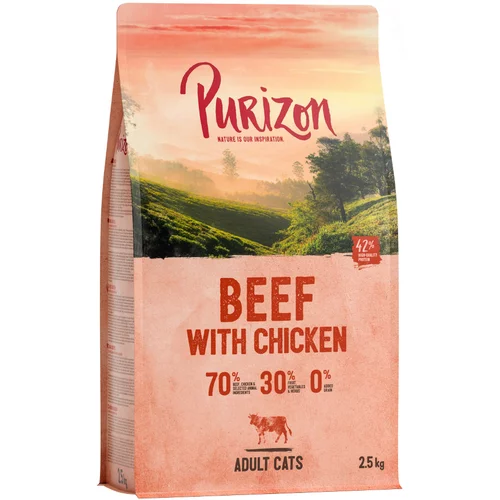 Purizon Adult govedina & piščanec - brez žit - 2,5 kg