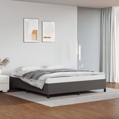 The Living Store Posteljni okvir siv 180x200 cm umetno usnje - Posteljni Okvir, (21524051) Slike