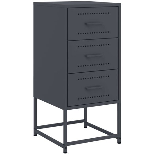 VidaXL Nočna omarica antracitna 36x39x78 cm jeklo, (21242815) Slike