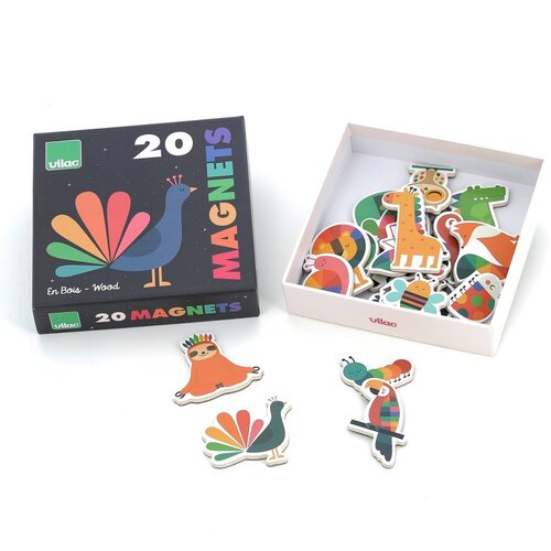 Vilac Magnets magnetna plošča Animals 3y+ 20 kos Cene