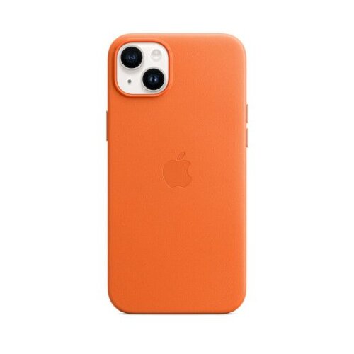 Apple iPhone 14 Plus Leather Case with MagSafe - Orange (mppf3zm/a) Slike