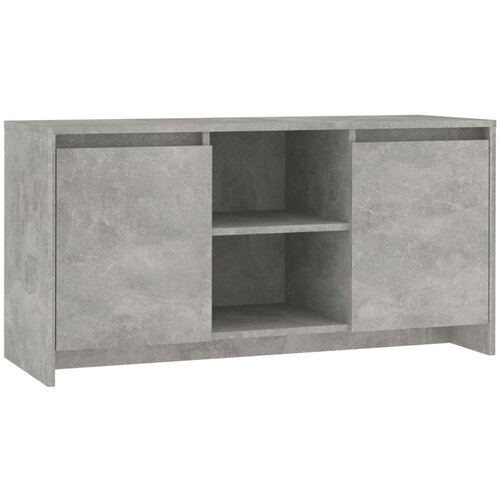 Maison Chic TV omarica - TV stojalo - Televizijska omarica betonsko siva 102x37,5x52,5 cm iverna plo&amp;scaron;ča, (21699128) Slike