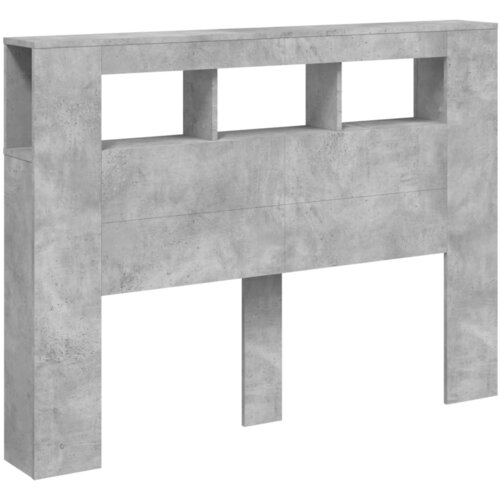  LED uzglavlje siva boja betona 140x18,5x103,5 cm Slike