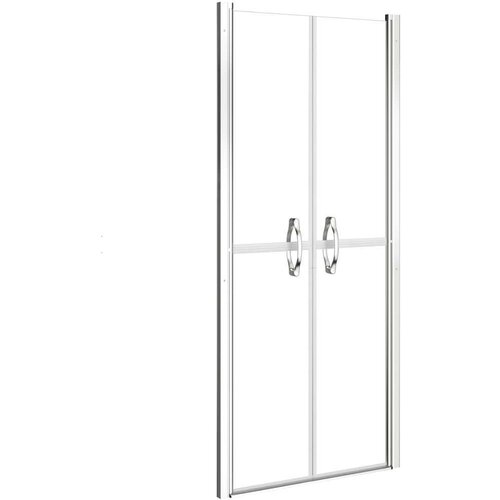 VidaXL Vrata za tu&amp;scaron;-kabinu prozirna ESG 76 x 190 cm Slike