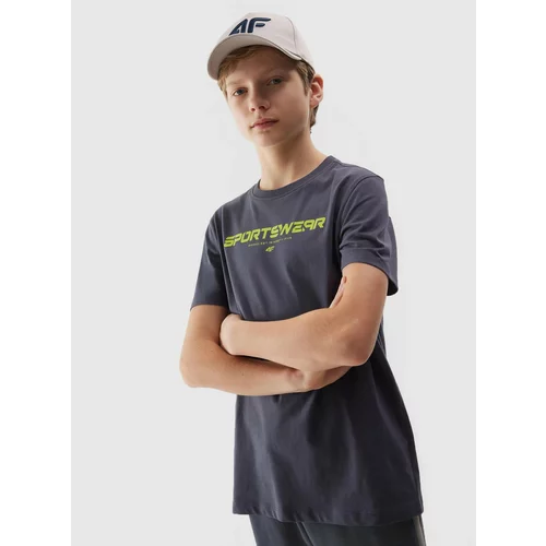 4f Boys' T-shirt with print - grey
