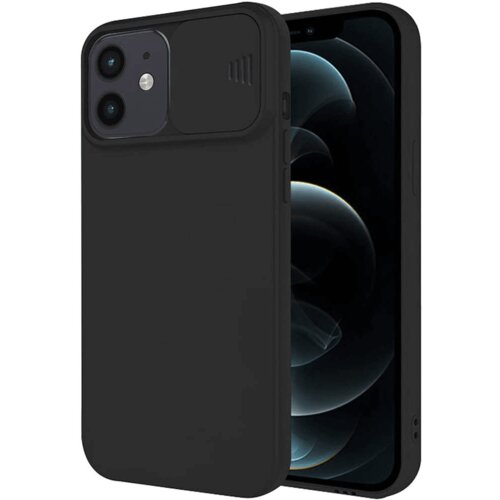 Onasi Lens Cover silikonski ovitek za&amp;scaron;čita za iPhone 16 Plus - črn, (21642993) Slike