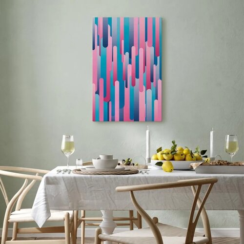  Slika - Colourful Pistons (1 Part) Vertical 80x120 Na talijanskom platnu Slike