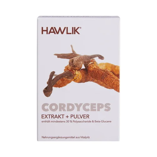 Hawlik Cordyceps ekstrakt + prah kapsule - 60 kaps.