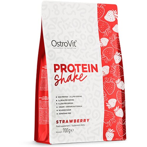 OSTROVIT Proteinski &amp;scaron;ejk, Jagoda, 700 g Slike