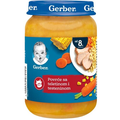 Gerber kašica povrće, teletina i rezanci 190g Cene