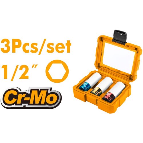 Ingco 3-delni set nasadnih klj 1/2&rdquo; CrMolidben HNMLNS031 Cene